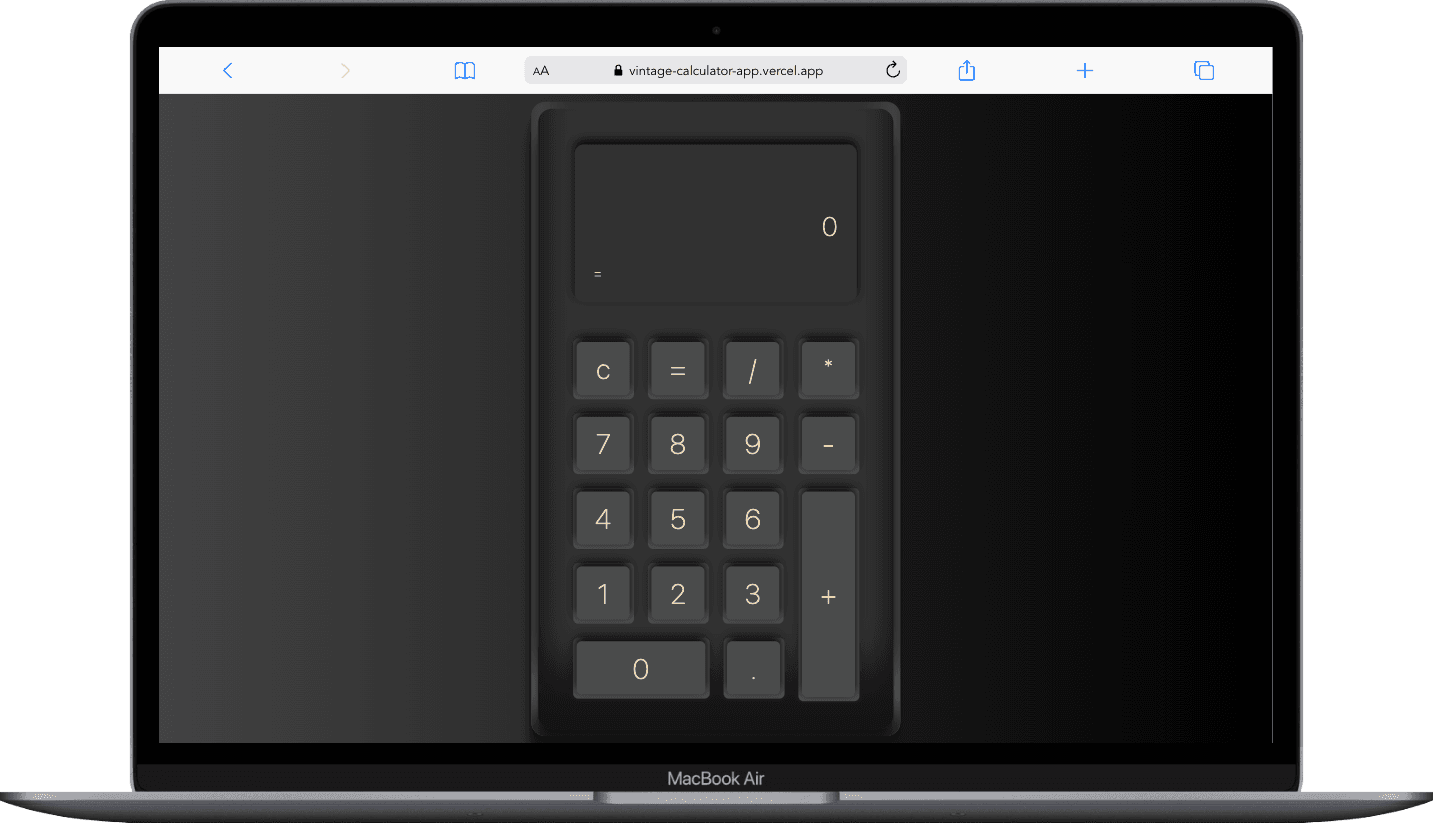 Vintage Calculator App